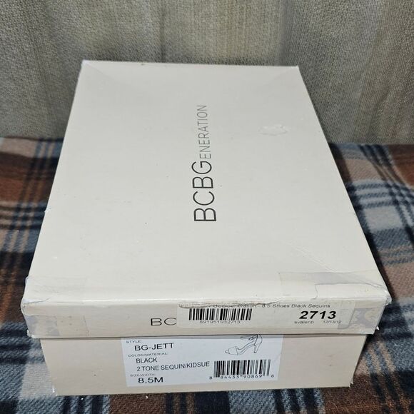 Bc generation Black Sequined Heels - Picture 2 of 8